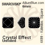 Swarovski Kaleidoscope Square Fancy Stone (4499) 6mm - Color Unfoiled