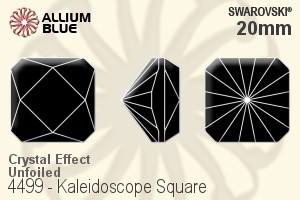 Swarovski Kaleidoscope Square Fancy Stone (4499) 20mm - Crystal Effect Unfoiled