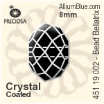 寶仕奧莎 機切串珠 Bellatrix (451 19 002) 8mm - 白色（鍍膜）