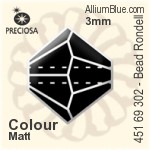 Preciosa MC Bead Rondell (451 69 302) 4mm - Crystal (Coated)