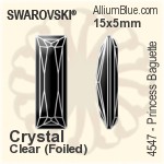 Swarovski Xilion Pear Shape Settings (4328/S) 10x6mm - Plated