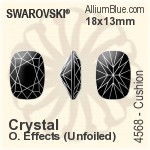 Swarovski Cushion Fancy Stone (4568) 18x13mm - Color Unfoiled