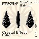Swarovski Drop Pendant (6000) 22x11mm - Crystal Effect