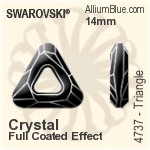 Swarovski XILION Chaton (1028) SS40 - Clear Crystal With Platinum Foiling