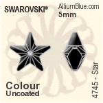 Swarovski Cosmic Baguette Flat Back Hotfix (2555) 8x2.6mm - Clear Crystal With Aluminum Foiling