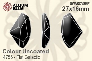 施华洛世奇 Flat Galactic 花式石 (4756) 27x16mm - 颜色 无水银底