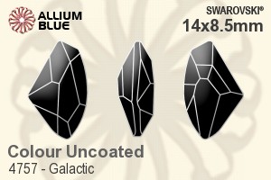 Swarovski Galactic Fancy Stone (4757) 14x8.5mm - Colour (Uncoated) Unfoiled