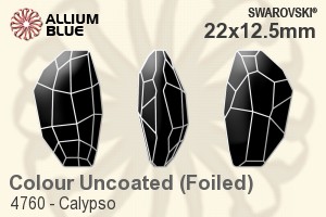 Swarovski Calypso Fancy Stone (4760) 22x12.5mm - Color With Platinum Foiling