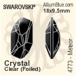 Swarovski Meteor Fancy Stone (4773) 28x15mm - Color With Platinum Foiling