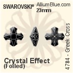 スワロフスキー Equal Cross ペンダント (6866) 20mm - カラー（コーティングなし）