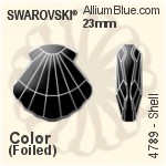 Swarovski Shell Fancy Stone (4789) 14mm - Color With Platinum Foiling