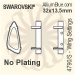 Swarovski Wing Settings (4790/S) 32x13.5mm - No Plating