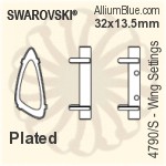 Swarovski De-Art Settings (4767/S) 18x10mm - No Plating