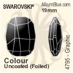 施华洛世奇 图形 花式石 (4795) 14mm - 颜色 无水银底