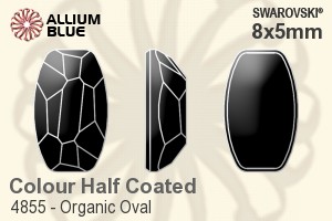 Swarovski Organic Oval Fancy Stone (4855) 8x5mm - Colour (Half Coated) Unfoiled