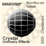 スワロフスキー Chessboard ビーズ (5005) 12mm - クリスタル エフェクト