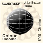スワロフスキー Chessboard ビーズ (5005) 8mm - カラー（コーティングなし）