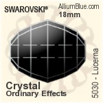 Swarovski Lucerna Bead (5030) 8mm - Crystal (Ordinary Effects)