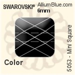 Swarovski Mini Rectangle Bead (5055) 8x6mm - Crystal Effect