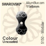Swarovski Modular Bead (5150) 11x6mm - Colour (Uncoated)