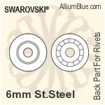 Swarovski Back Part For Rivet (53009), Stainless Steel Casing