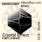 Swarovski Bicone Bead (5328) 6mm - Color (Half Coated)