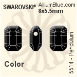 施華洛世奇 蝴蝶 串珠 (5754) 8mm - 白色（半塗層）