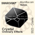 スワロフスキー Cosmic ビーズ (5523) 12mm - クリスタル エフェクト