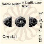スワロフスキー Dome (Small) ビーズ (5542) 11mm - カラー（ハーフ　コーティング）