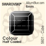 スワロフスキー Cube ビーズ (5601) 8mm - クリスタル エフェクト
