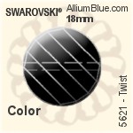 Swarovski Twist Bead (5621) 14mm - Clear Crystal With Crystal Print