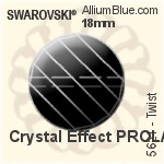 スワロフスキー Twist ビーズ (5621) 18mm - クリスタル エフェクト PROLAY