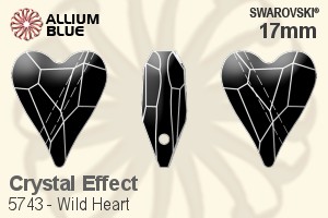 スワロフスキー Wild Heart ビーズ (5743) 17mm - クリスタル エフェクト