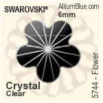 スワロフスキー Flower ビーズ (5744) 8mm - クリスタル