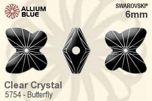 Swarovski Butterfly Bead (5754) 6mm - Clear Crystal