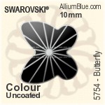 スワロフスキー Butterfly ビーズ (5754) 10mm - クリスタル