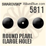 5811 - ラウンド・パール（大穴） Round Pearl (Large Hole)