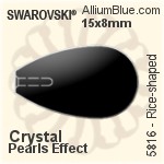 施華洛世奇 Rice-shaped 珍珠 (5816) 15x8mm - 水晶珍珠