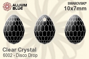 Swarovski Disco Drop Pendant (6002) 10x7mm - Clear Crystal