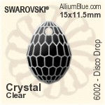 Swarovski Keystone Bead (5181) 17x9mm - Crystal Effect