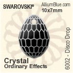 施华洛世奇 长方 熨底平底石 (2510) 5x2.5mm - 颜色（半涂层） 铝质水银底