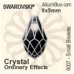 スワロフスキー XIRIUS ラインストーン ホットフィックス (2078) SS16 - カラー 裏面シルバーフォイル
