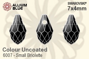 Swarovski Small Briolette Pendant (6007) 7x4mm - Colour (Uncoated)