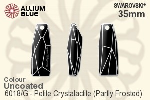 施华洛世奇 Petite Crystalactite (局部磨砂) 吊坠 (6018/G) 35mm - 颜色