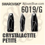 6019/G - Crystalactite Petite (Partly Frosted)