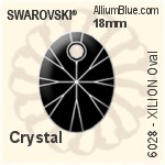 スワロフスキー XILION Oval ペンダント (6028) 18mm - クリスタル