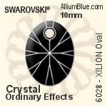 Swarovski XILION Oval Pendant (6028) 12mm - Crystal Effect
