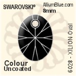 スワロフスキー XILION Oval ペンダント (6028) 12mm - クリスタル エフェクト