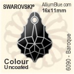 Swarovski Baroque Pendant (6090) 16x11mm - Color