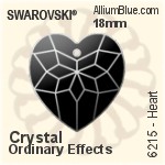 Swarovski Bordered Cross Pendant (6860) 20x16mm - Clear Crystal